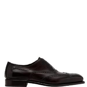 NEW SALVATORE FERRAGAMO men's oxford leather shoes in brown